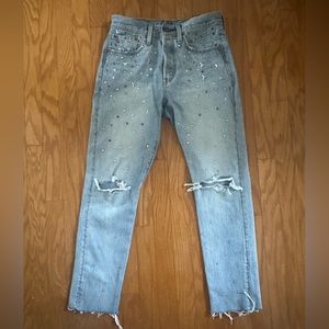 Levi’s star studded jeans